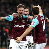 Reece Burke celebrates scoring his only goal for West Ham in an FA Cup win over Shrewsbury Town in January 2018 - pic: Catherine Ivill/Getty Images