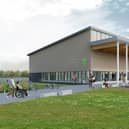 An artists' impression of the new leisure centre