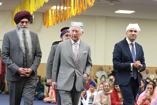 Picture Gallery: King Charles visits Guru Nanak Gurdwara in Luton