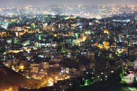 A general view of the city of Amman at night (Photo by Adam Pretty/Getty Images)