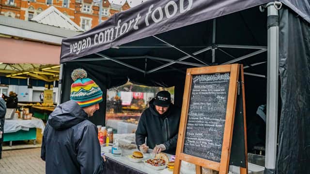 One of the stall coming to the town. Picture: Vegan Market Co