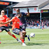 Fred Onyedinma started on the left wing for Luton on Good Friday