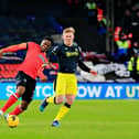 Luton attacker Chiedozie Ogbene looks to race down the wing - pic: Liam Smith