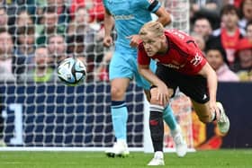 Donny Van De Beek during Manchester United's pre-season friendly against Athletic Bilbao - pic: Charles McQuillan/Getty Images
