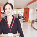 Nina Currin at Leonardo in Luton has food ready for a donation.