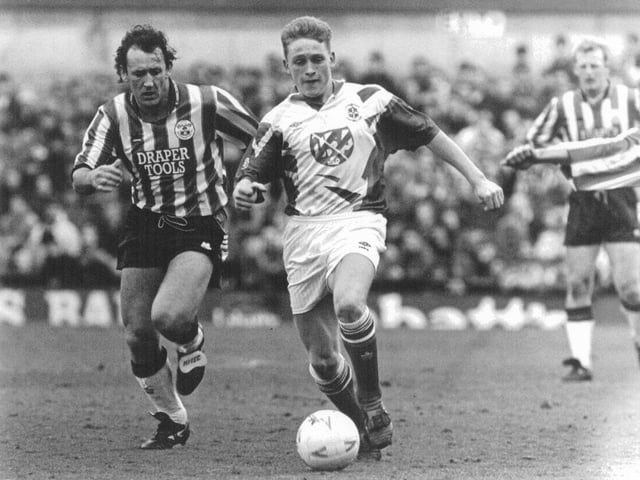 Luton were in front at Villa Park when defender Derek Mountfield headed past his own keeper, as Mark Pembridge (pictured) netted his first goal for the club with a brilliant volley. Tony Cascarino halved the deficit, before Alec Chamberlain saved David Platt’s penalty to ensure the points went back to Bedfordshire.
