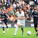 Kal Naismith in action against MK Dons on Saturday - pic: Jane Russell
