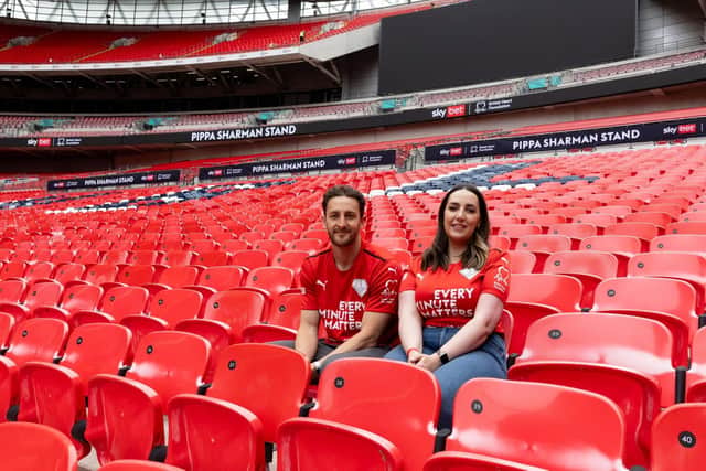 Every Minute Matters ambassador Tom Lockyer and Pippa Sharman. Picture: BHF