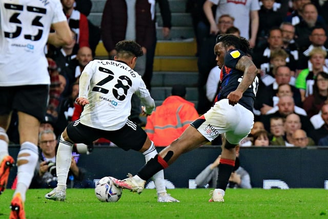 Had dropped to the bench, but was needed after just half an hour as Onyedinma picked up an injury which ended his evening. Came on as Fulham had that all-important first goal, allowing the hosts to play with the swagger of champions.