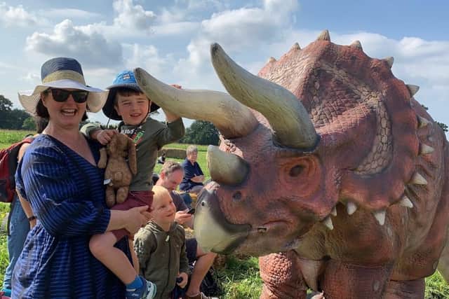 Don't miss the chance to walk among the dinosaurs in the town centre