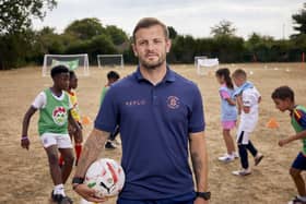 Luton Town FC Manager Jack Wilshere surprised budding footballers at a Kellogg's Football Camp