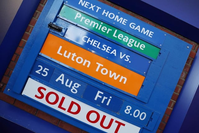 There wasn't a spare seat to be had as Luton travelled to Chelsea on Friday night.