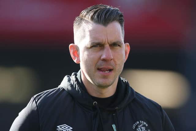 Luton Town boss Matt Bloomfield