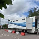 The mobile unit at Dunstable