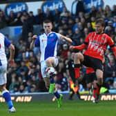 Town midfielder Luke Berry on the ball against Blackburn on Monday - pic: Gareth Owen
