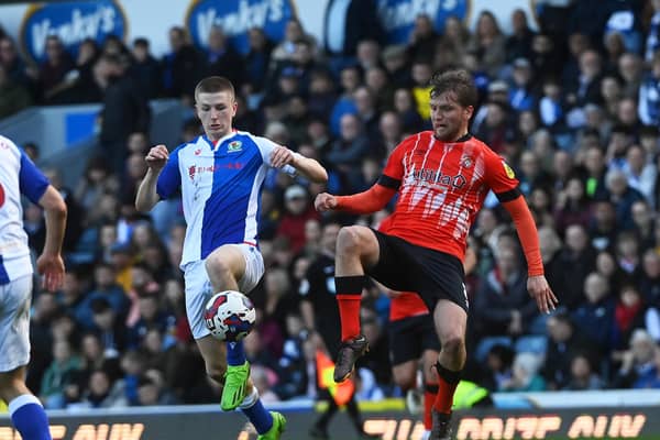 Town midfielder Luke Berry on the ball against Blackburn on Monday - pic: Gareth Owen