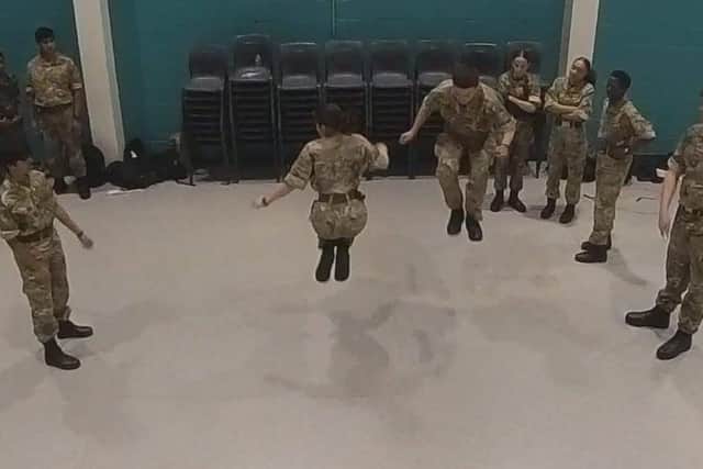 The cadets have been completing 100 skips a day