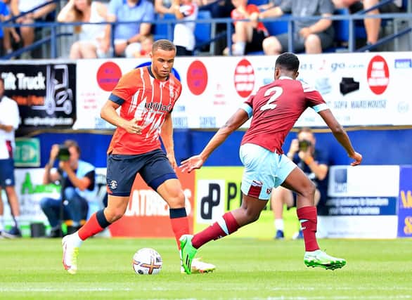 Forward Carlton Morris is one of seven new signings for the Hatters