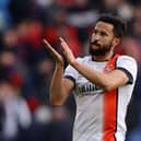 Andros Townsend applauds supporters after Luton's 1-1 draw with Crystal Palace on Saturday - pic: Paul Harding/Getty Images