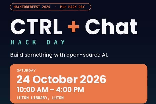 Luton Hackathon poster