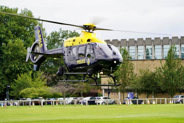 The NPAS helicopter landing