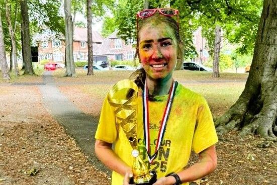 Abbie from Chiltern Academy took home the trophy for the fastest Under 16.