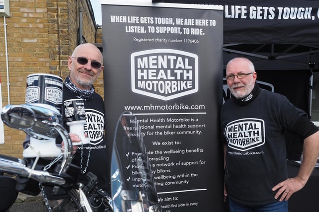 Men from the national charity came to the event to spread the word about the work they duo to support bikers and their families. Their ultimate aim is to reduce suicide amongst UK bikers