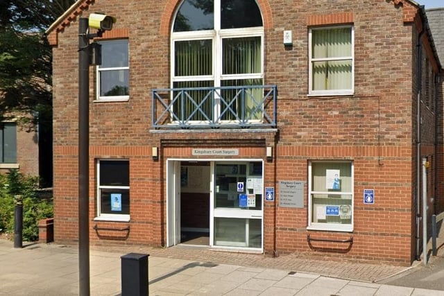There are 3,546 patients per GP at Kingsbury Court Surgery, Dunstable. In total there are 9,455 patients and the full-time equivalent of 2.7 GPs.