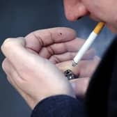 Cigarette smoking. Picture: Jonathan Brady/PA