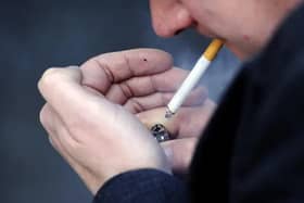 Cigarette smoking. Picture: Jonathan Brady/PA