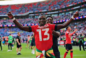 Marvelous Nakamba celebrates winning promotion at Wembley