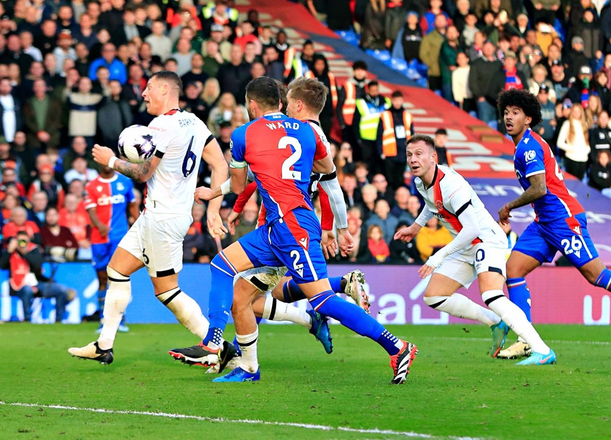 Wonderful Woodrow salvages Luton a dramatic point at Palace with stoppage time header