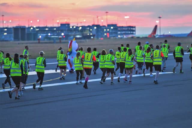 A run on the runway on the early morning