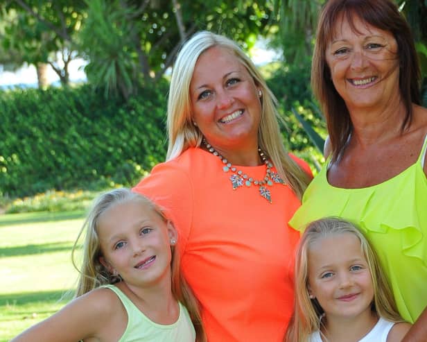 Deborah Darroch, 67, her daughter Emma Baker, 43 and granddaughters.