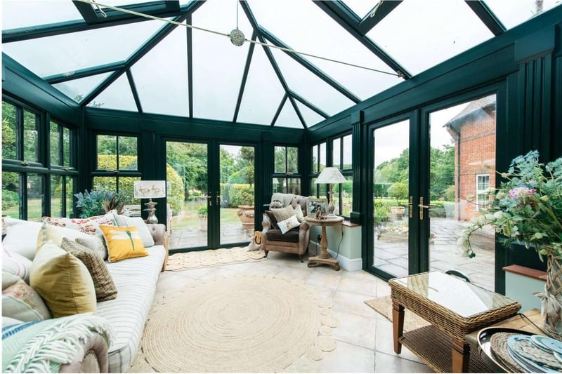 Bringing the outside in - the conservatory is just off the kitchen and would make a great space for entertaining guests. Two doors lead onto the garden - ideal for al fresco dining!