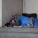 A homeless person sleeping rough in a doorway in London. Picture: Yui Mok/PA Wire