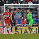 On-loan keeper Alex Palmer made his debut as Luton were beaten 2-1 at Middlesbrough last season - pic: Gareth Owen