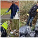 Images taken during 'Keep Luton Tidy' events last year.