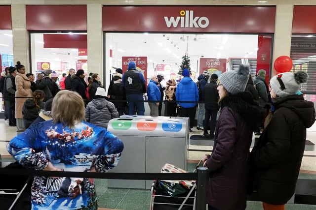 The first to turn up to the launch were handed goody bags filled with Wilko essentials
