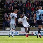 Kasey Palmer curls home a wonderful goal for Luton at Wycombe - pic: Andy Rowland / PRiME Media Images