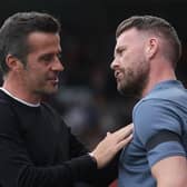 Rob Edwards greets Fulham chief Marco Silva at Craven Cottage - pic: Christopher Lee/Getty Images