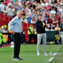David Moyes watches on against Luton at the weekend - pic: Liam Smith