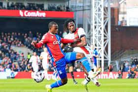 Issa Kabore makes a challenge during Saturday's 1-1 draw with Crystal Palace - pic: Liam Smith