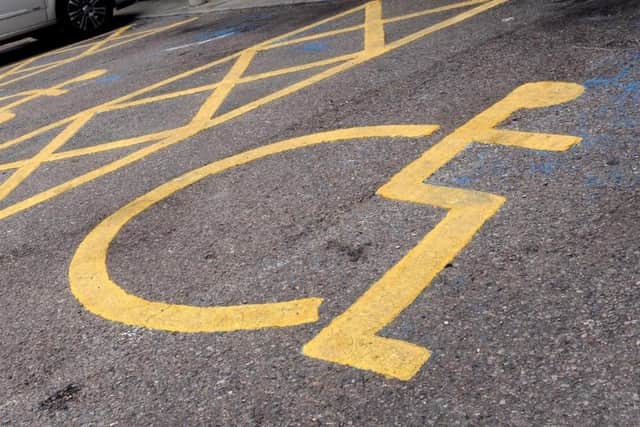Disabled parking.