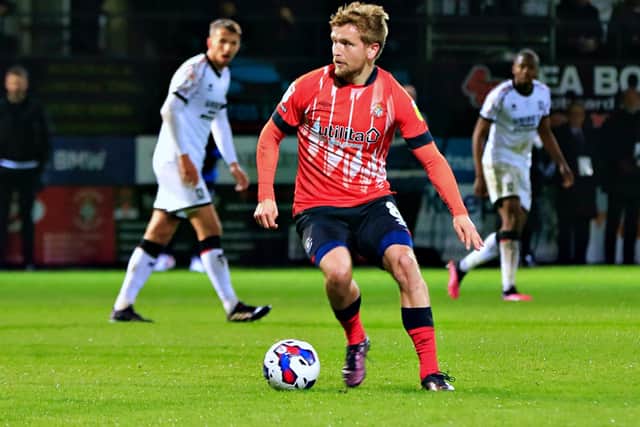 Luke Berry on the ball against Middlesbrough