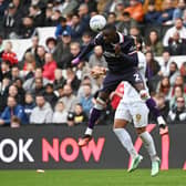 Hakeem Odoffin gets up to head the ball away - pic: Jane Russell