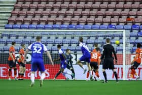 Thelo Aasgaard scores a brilliant opener for Wigan on Tuesday night