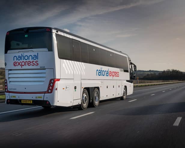 Coach on a road. Picture: National Express