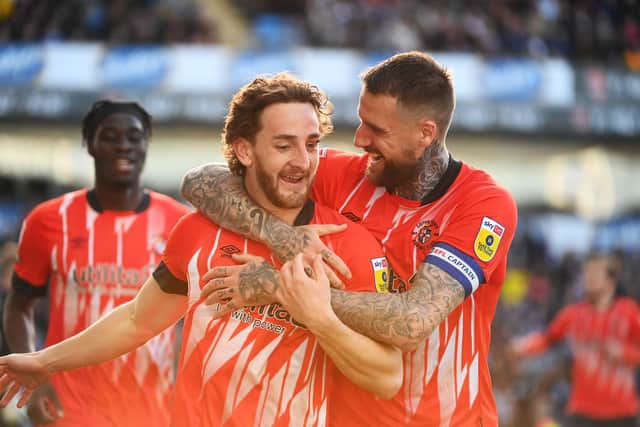 Luton defender Tom Lockyer won five awards on Wednesday night - pic: Gareth Owen