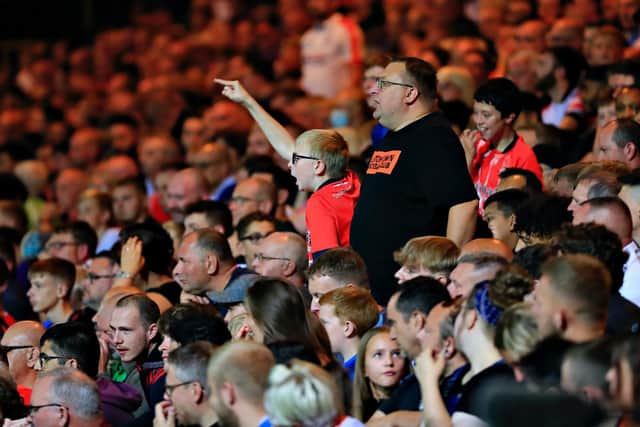 Hatters fans get behind their team against Sheffield United